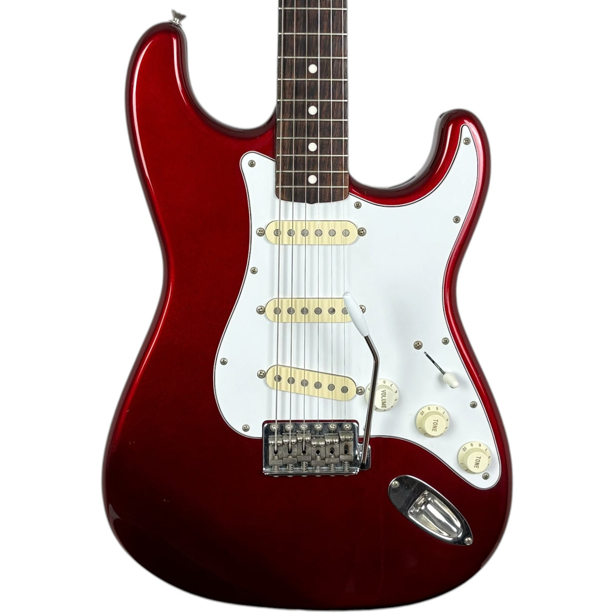 Fender Japan ST-STD Stratocaster 1994–1995 – candy apple červená