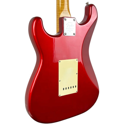 Fender Japan 62 Reissue Stratocaster 1994-1995 - Канди Епъл Ред - Със съвпадащ глава на грифа