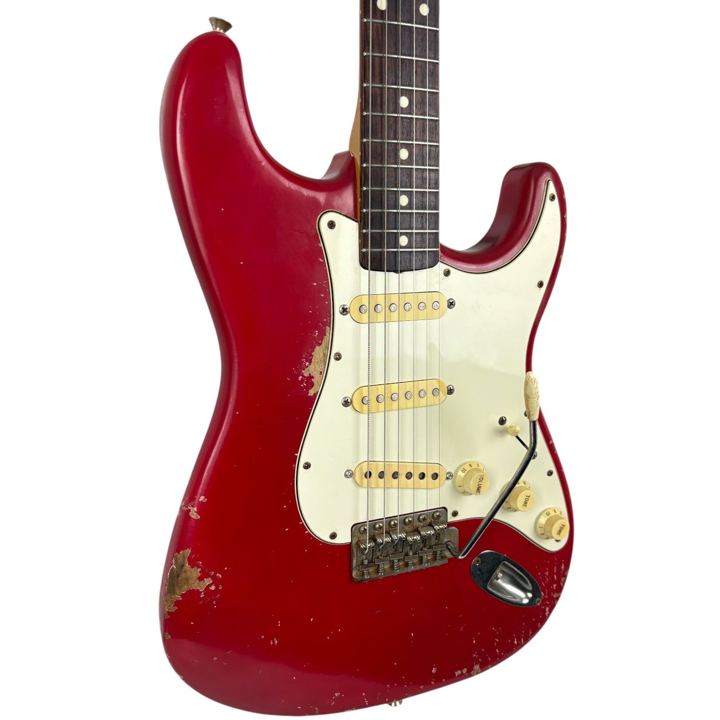 Fender MJT Stratocaster Réédition 60s - Dakota Red - Heavy Relic