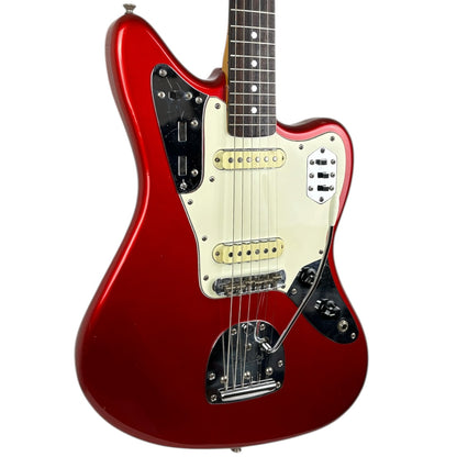 Fender Japan Jaguar Réédition 66 1993-1994 - Rouge Pomme d'Amour - Tête d'accord assortie - Vintage