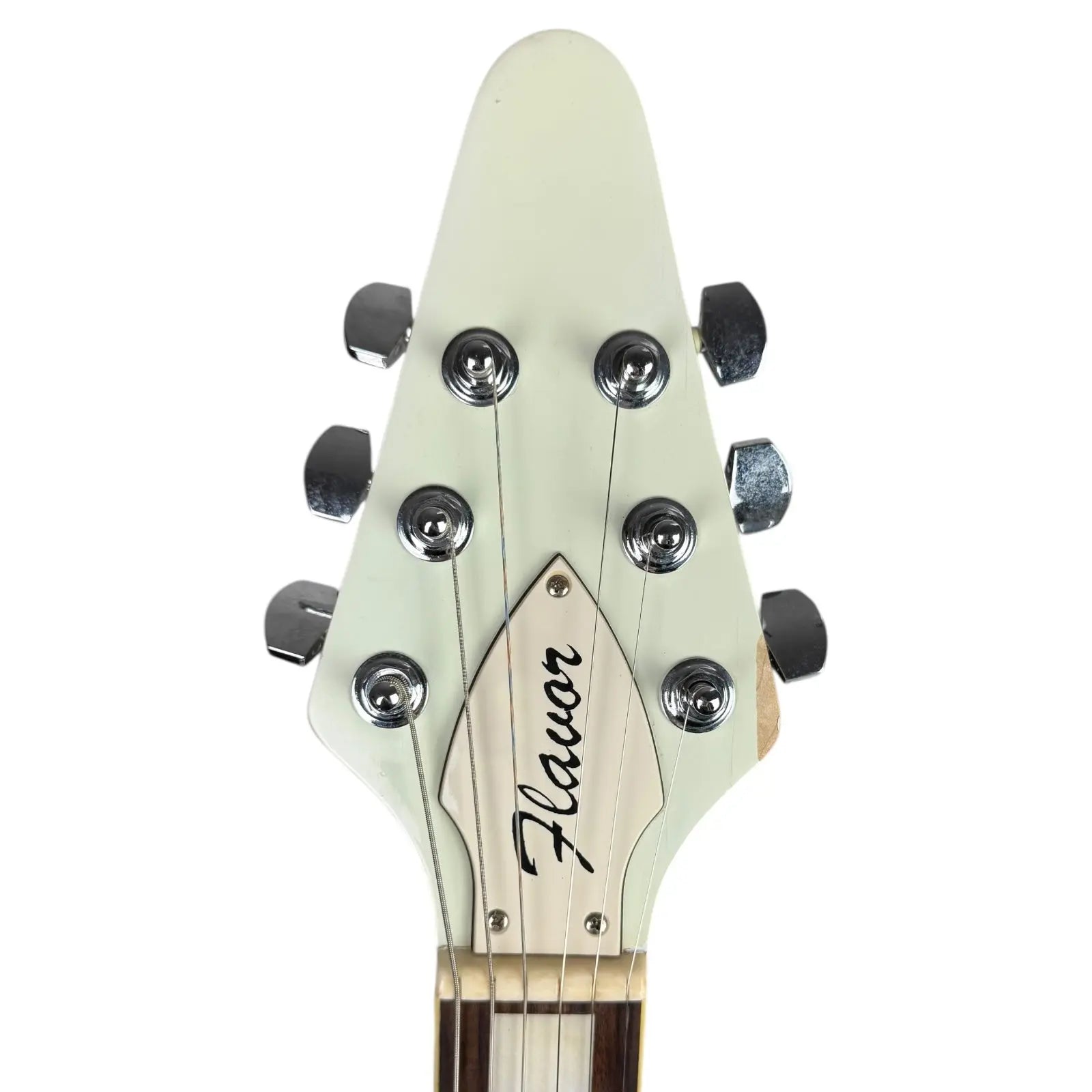 Flavor Flying V - Olympic White - Pat's Guitars – Pat´s Guitars