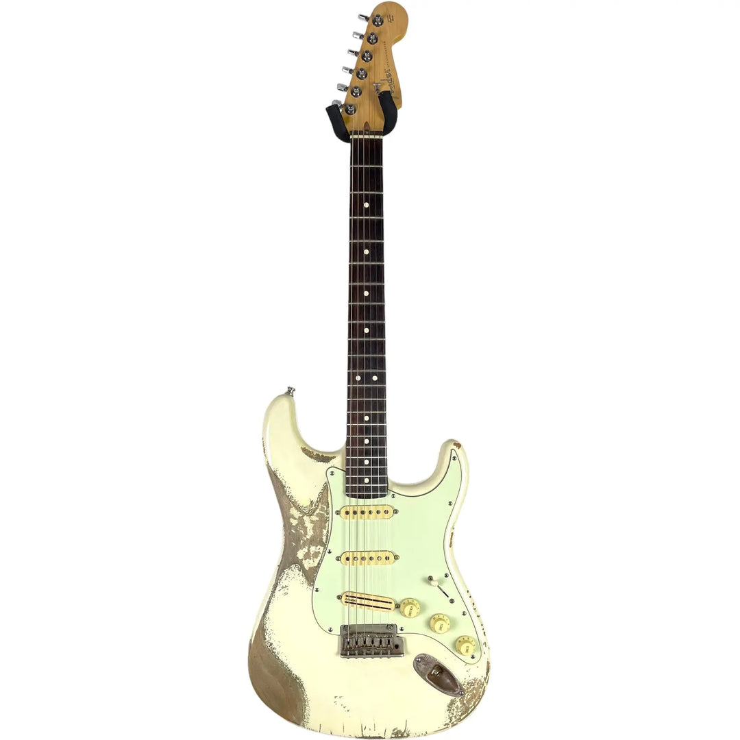 Fender American Standard Stratocaster - Olympic White Relic Look - Pat´s Guitars