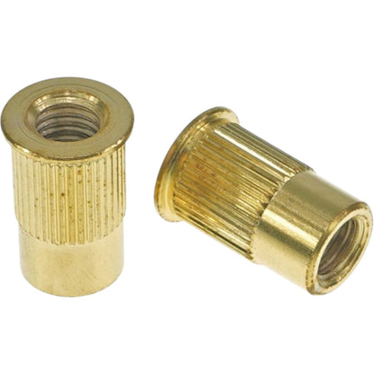 Faber TPI-B-MGG Faber 8 mm metriske tailpiece-indlæg (par) stål, guldbelagt, blank