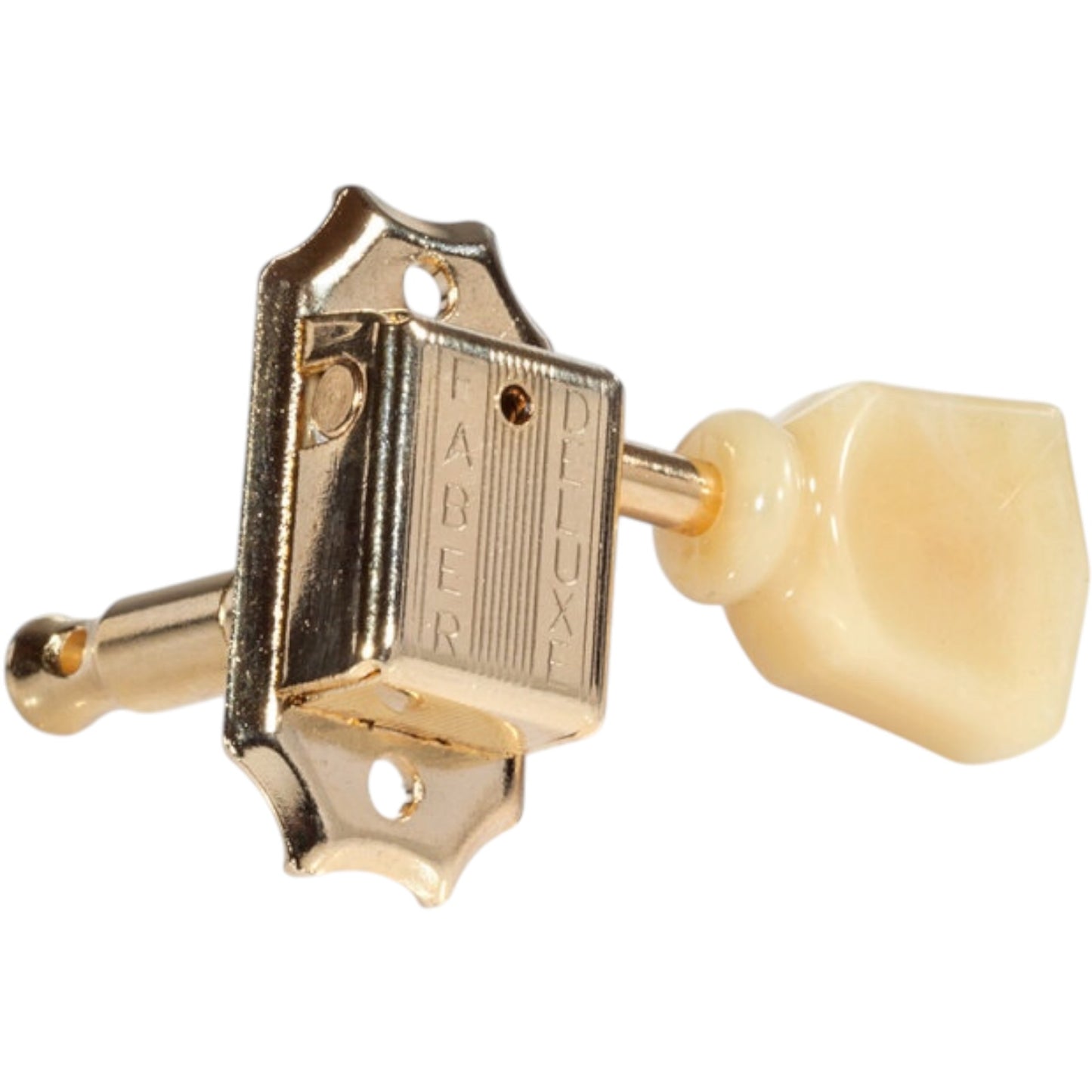Faber FKT33SBT-GG Faber Kluson style tuners, tulip knob, 3+3, separate bushing, gold glossy