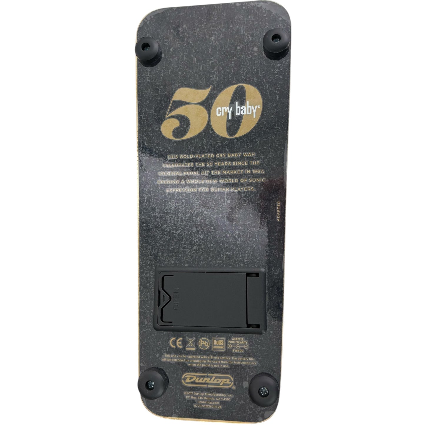 Dunlop Crybaby 50th Anniversary Gold efektový pedál