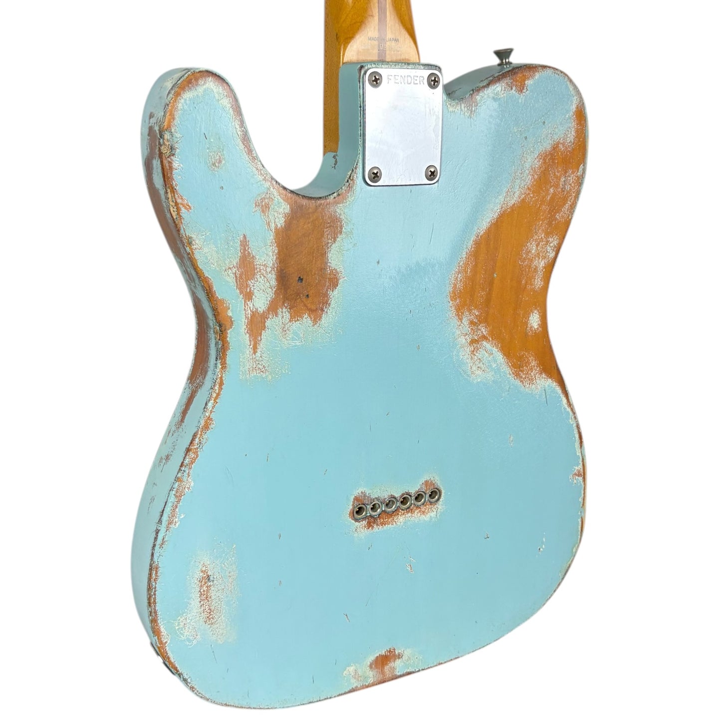 Fender Japan 52 Reissue Telecaster 1990-1991 - Bleu - Relicage prononcé