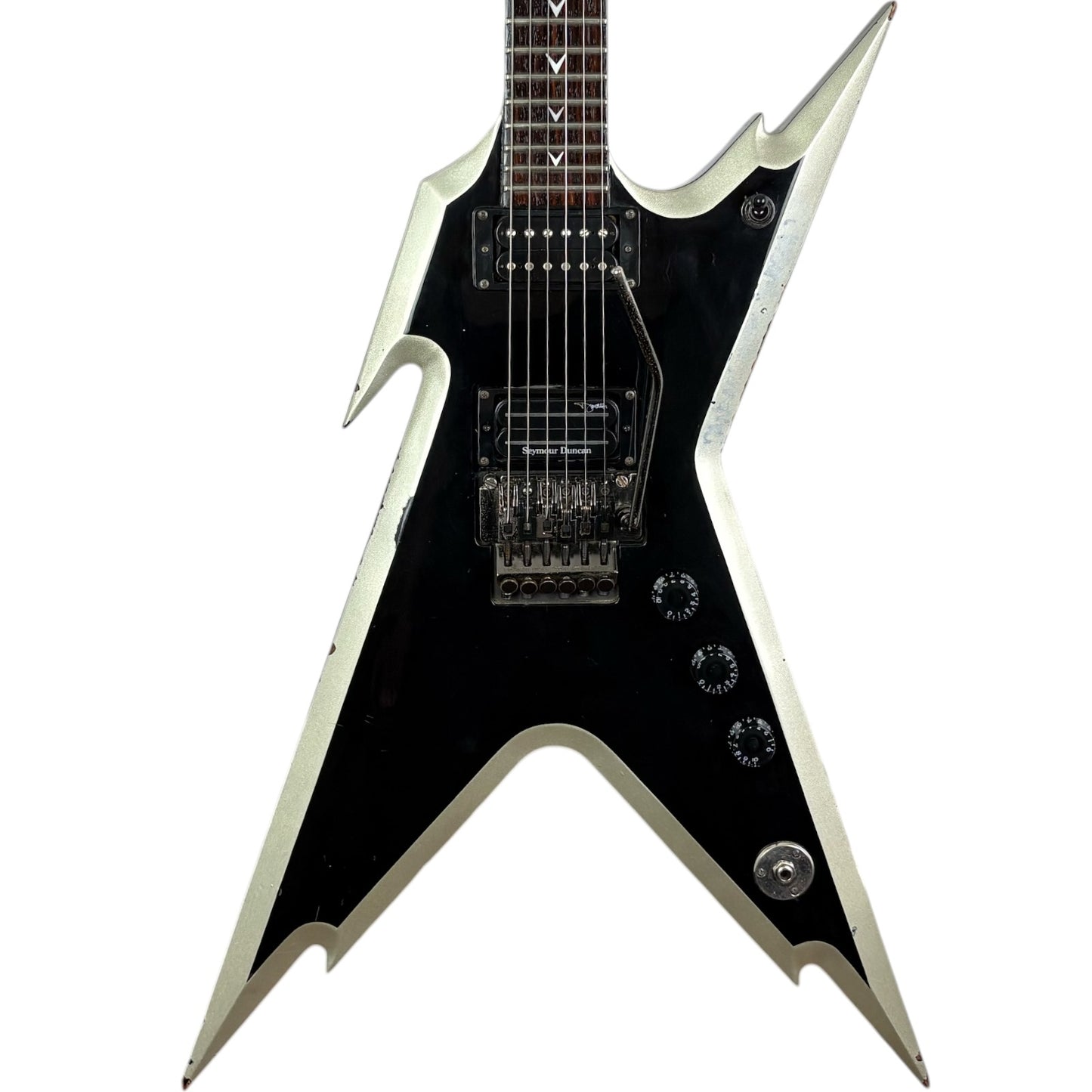 Dean Dimebag Darrel Signature Razorback 2006 - Zwart Zilver