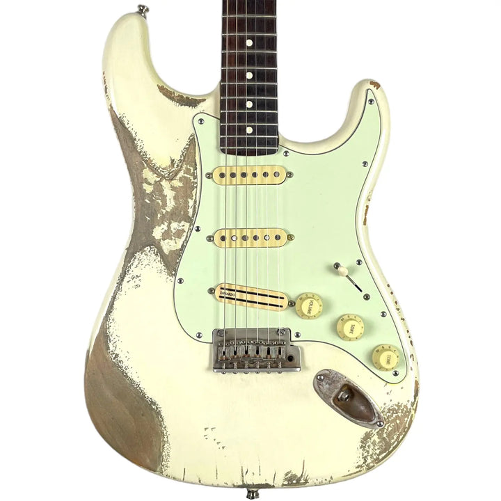 Fender American Standard Stratocaster - Olympic White Relic Look - Pat´s Guitars