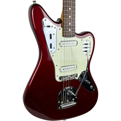 Fender Japan 66 Reissue Jaguar 2007-2010 - Candy Apple Red - Matching Headstock
