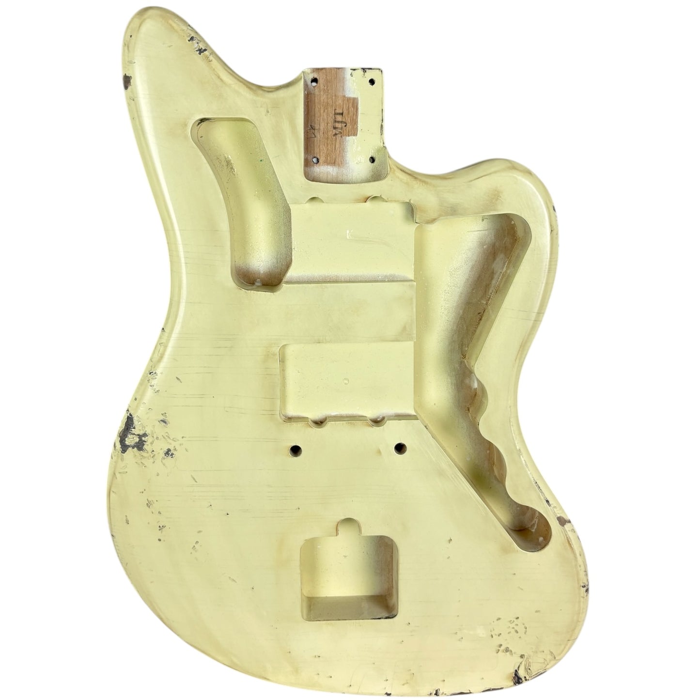 MJT Aged Relic Nitro Jazzmaster Body - Vintage White