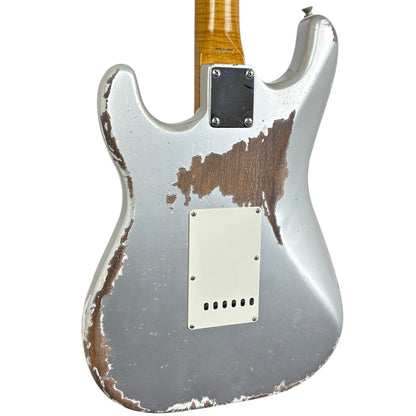 Fender MJT 60s Reissue Stratocaster - Inca Silver - Zwaar verouderd