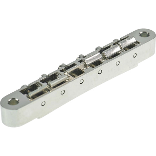 Faber ABRM-NG ABRM Bridge, Fits 4mm studs, Gloss Nickel, Brass saddles nickel plated