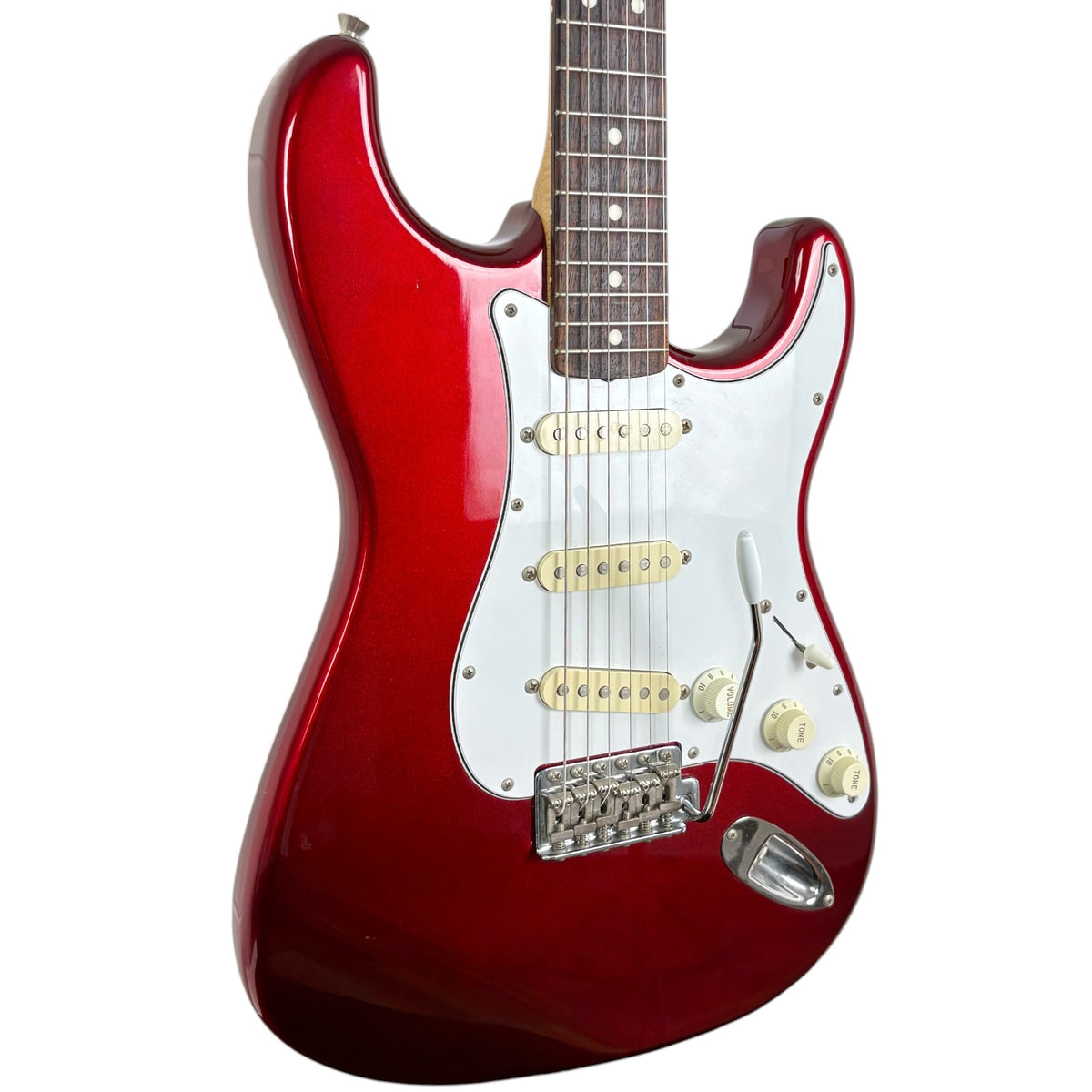Fender Japan ST-STD Stratocaster 1994–1995 – candy apple červená