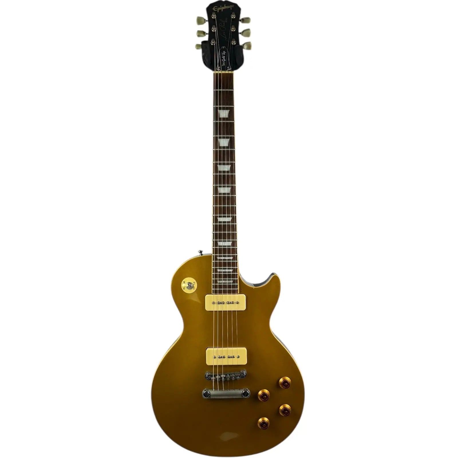 ギター Epiphone 56 Les Paul Standard Gold Top エピフォン 56' レス・ポール 1998 - ゴールドトップ – Pat´s Guitars