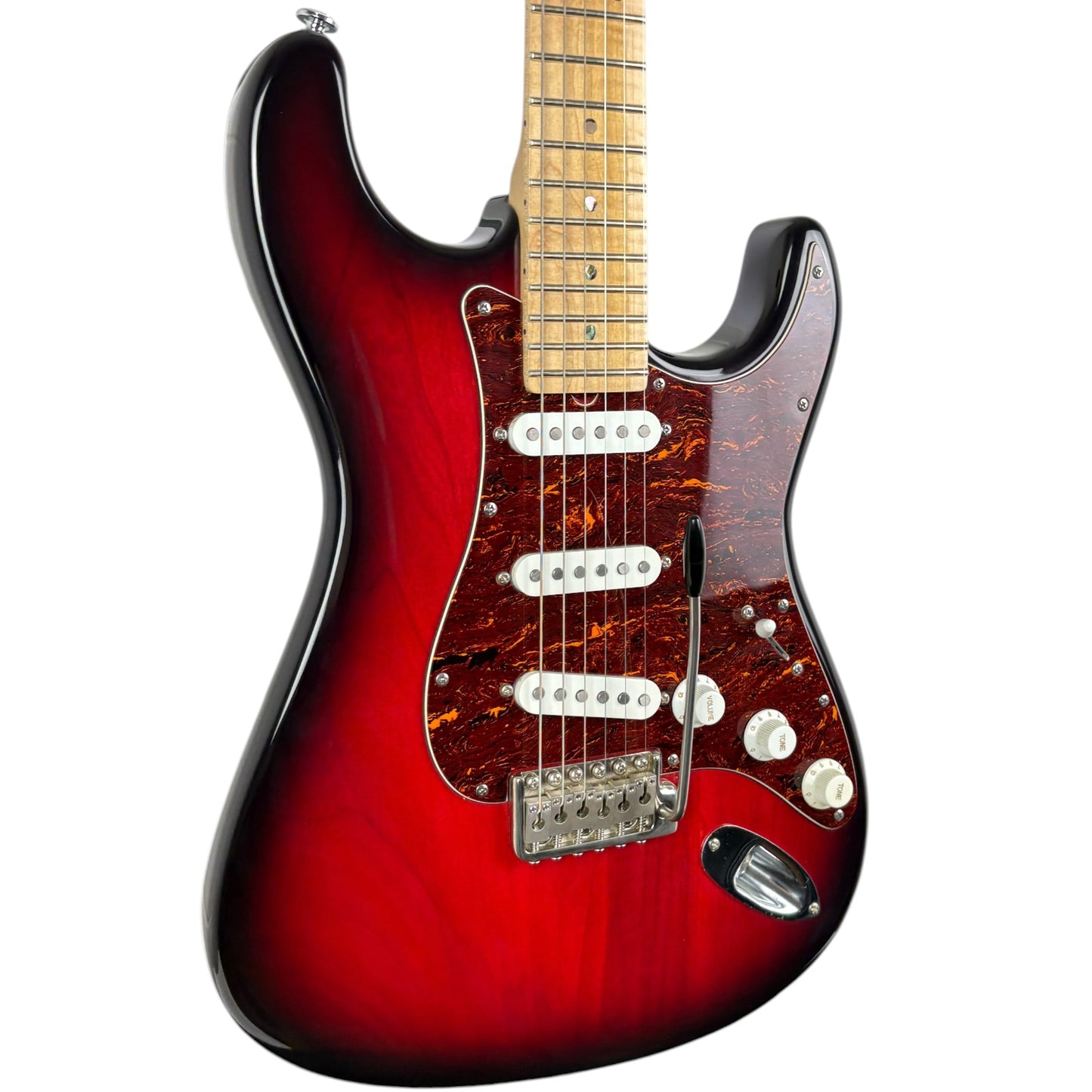 Faber FA130S-CHM-SSS Stratocaster – Dark Cherry Sunburst