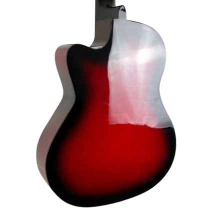 MPM Germany Akustikgitarre - Dark Red Burst