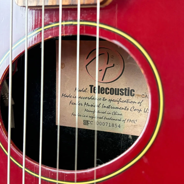 Fender Telecoustic Red Fender