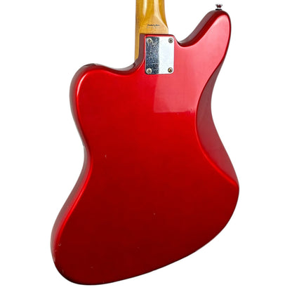 Fender Japan 66 Reissue Jaguar 1997–2000 – Candy Apple Red – główka w kolorze korpusu