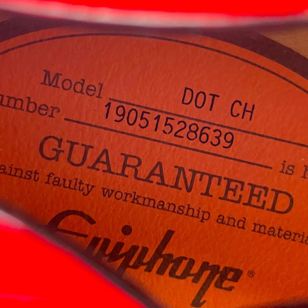 Epiphone The Dot CH 2019 - Cherry - Pat´s Guitars