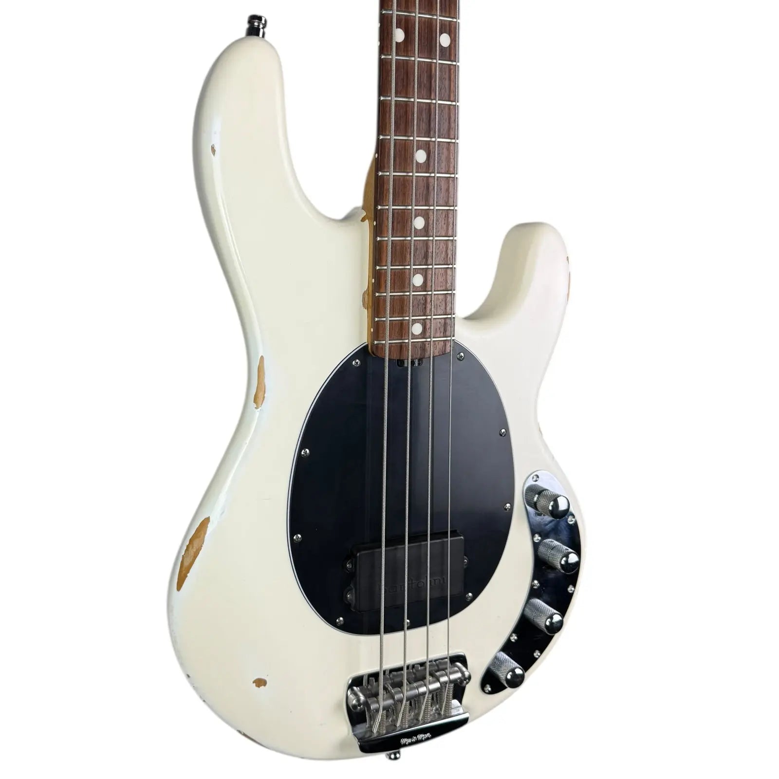 Music Man by Ernie Ball Stingray EX 1999 - White Music Man Ernie Ball