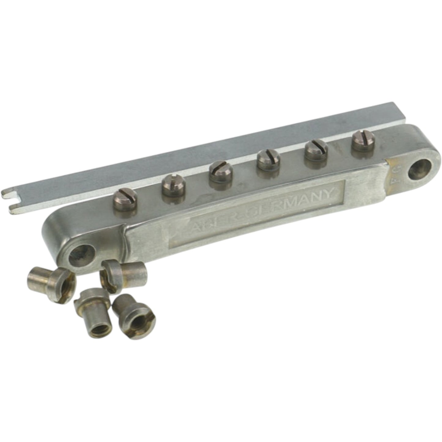 Faber ABRL-BA ABRL Bridge, patent pending locking system, aged nickel, natural brass saddles