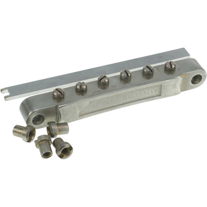 Faber ABRL-BA ABRL Bridge, patent pending locking system, aged nickel, natural brass saddles