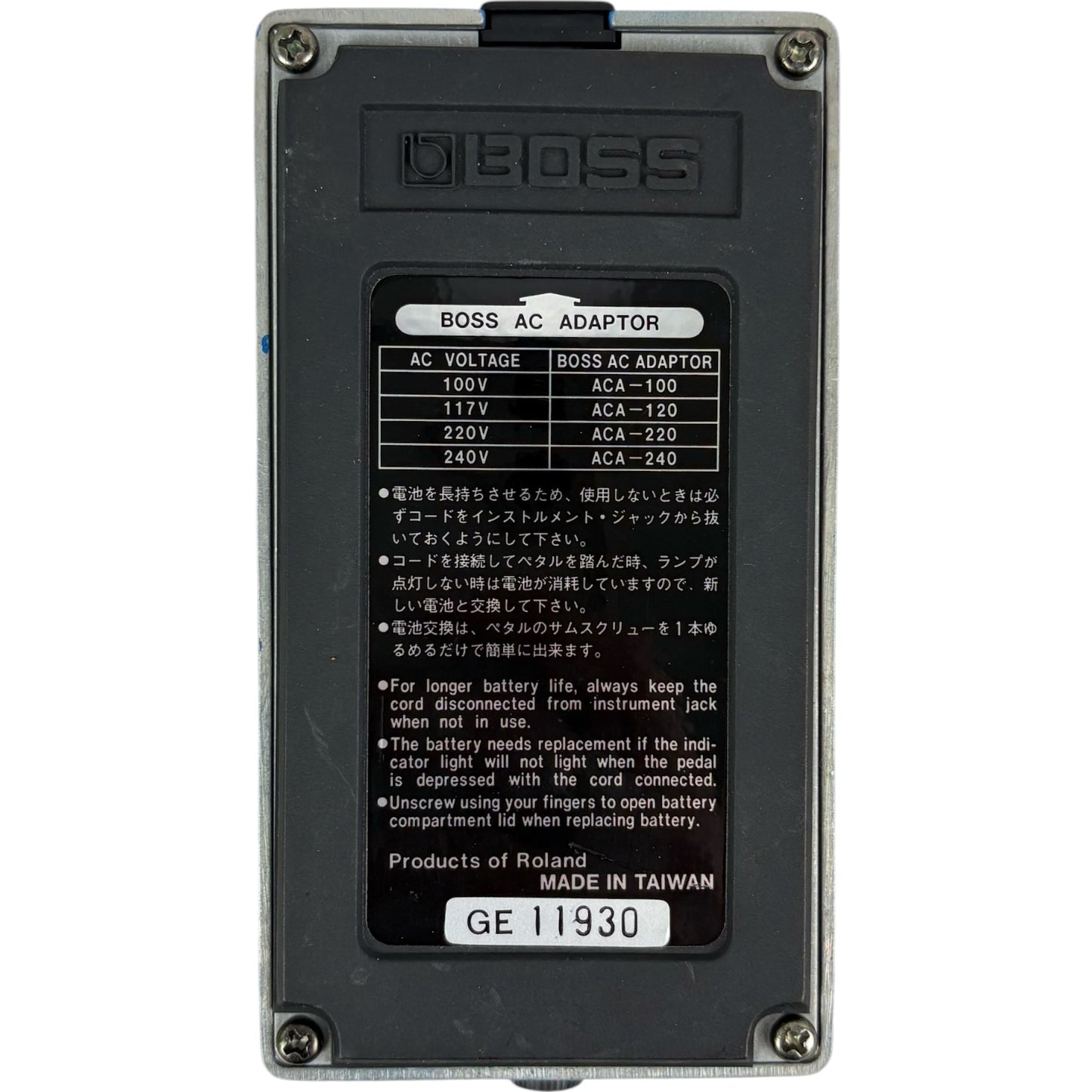 Pedale effetto Boss CS-3 Compression Sustainer - Taiwan