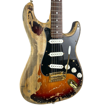 SRV Style Stratocaster Heavy Relic - Санбёрст