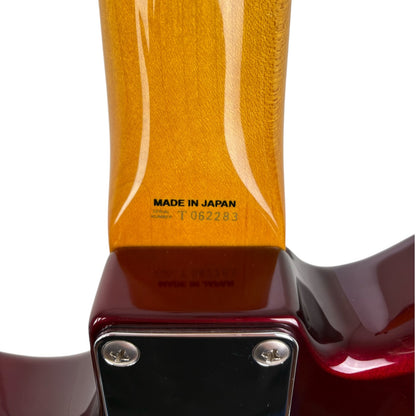 Fender Japan 66 Reissue Jaguar 2007-2010 - Candy Apple Red - Matching Headstock