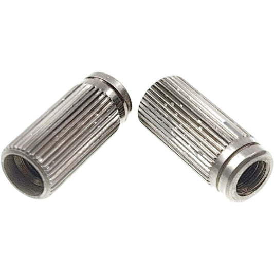 Faber TPI-C-MNA Faber 8mm, metric,Tailpiece Inserts (pair) Steel, nickel plated, aged