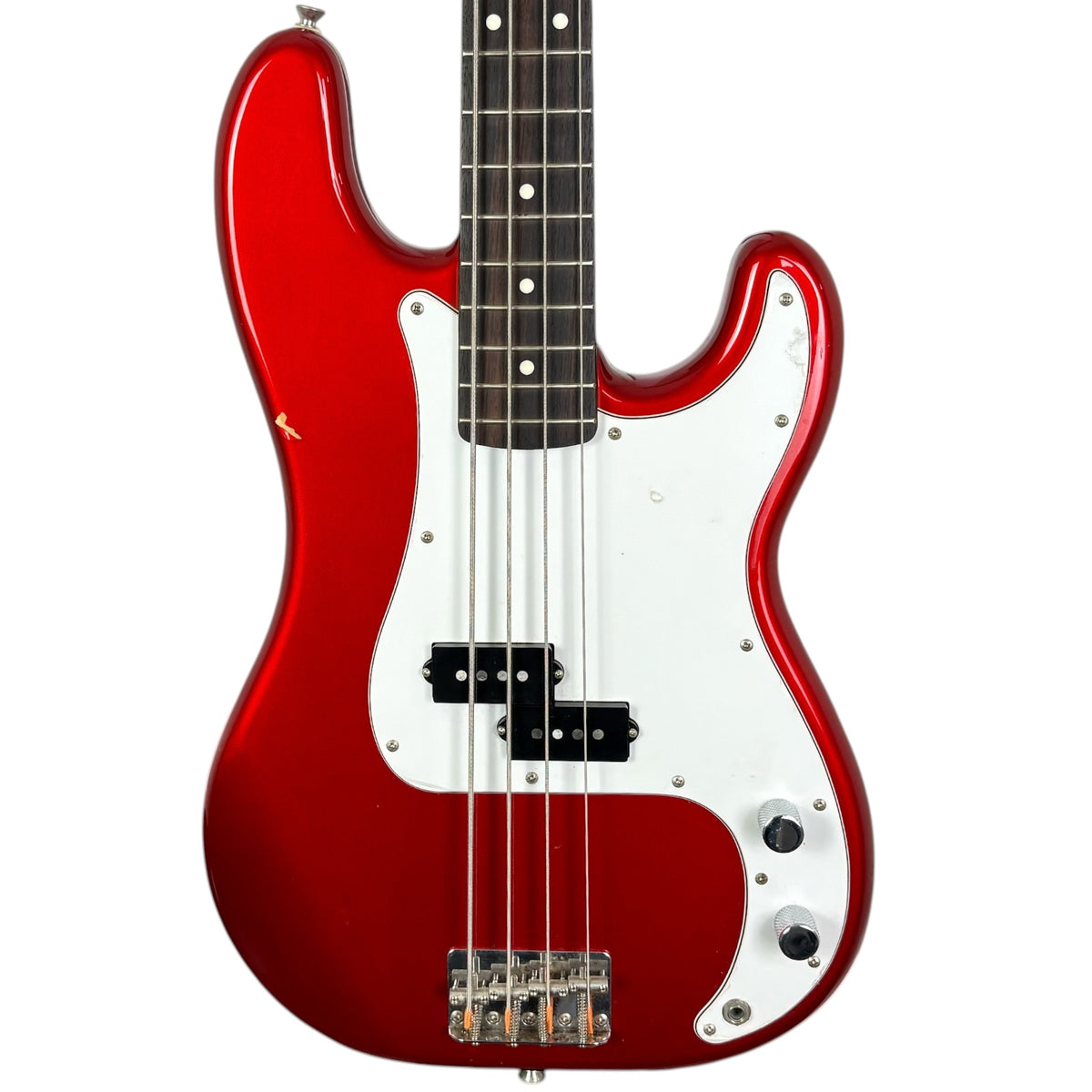 FGN Fujigen Japan J-Standard Jazz Bass 2009 - Candy Apple Red
