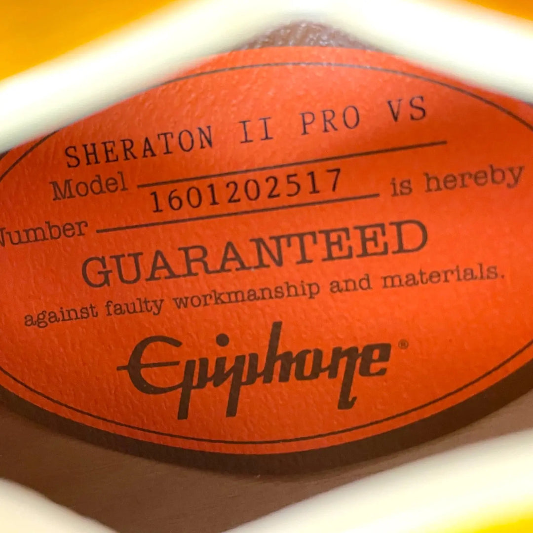 Epiphone Sheraton II Pro 2016 - Vintage Sunburst - Pat´s Guitars