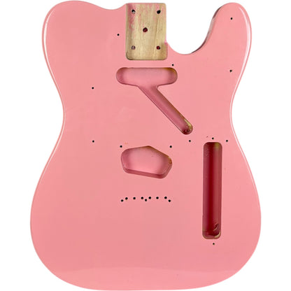 Tělo kytary Telecaster – růžové