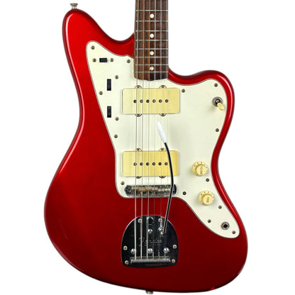 Fender Japan 66 Reissue Jazzmaster 1999-2002 - Канди Епъл Ред - Със съвпадащ глава на грифа