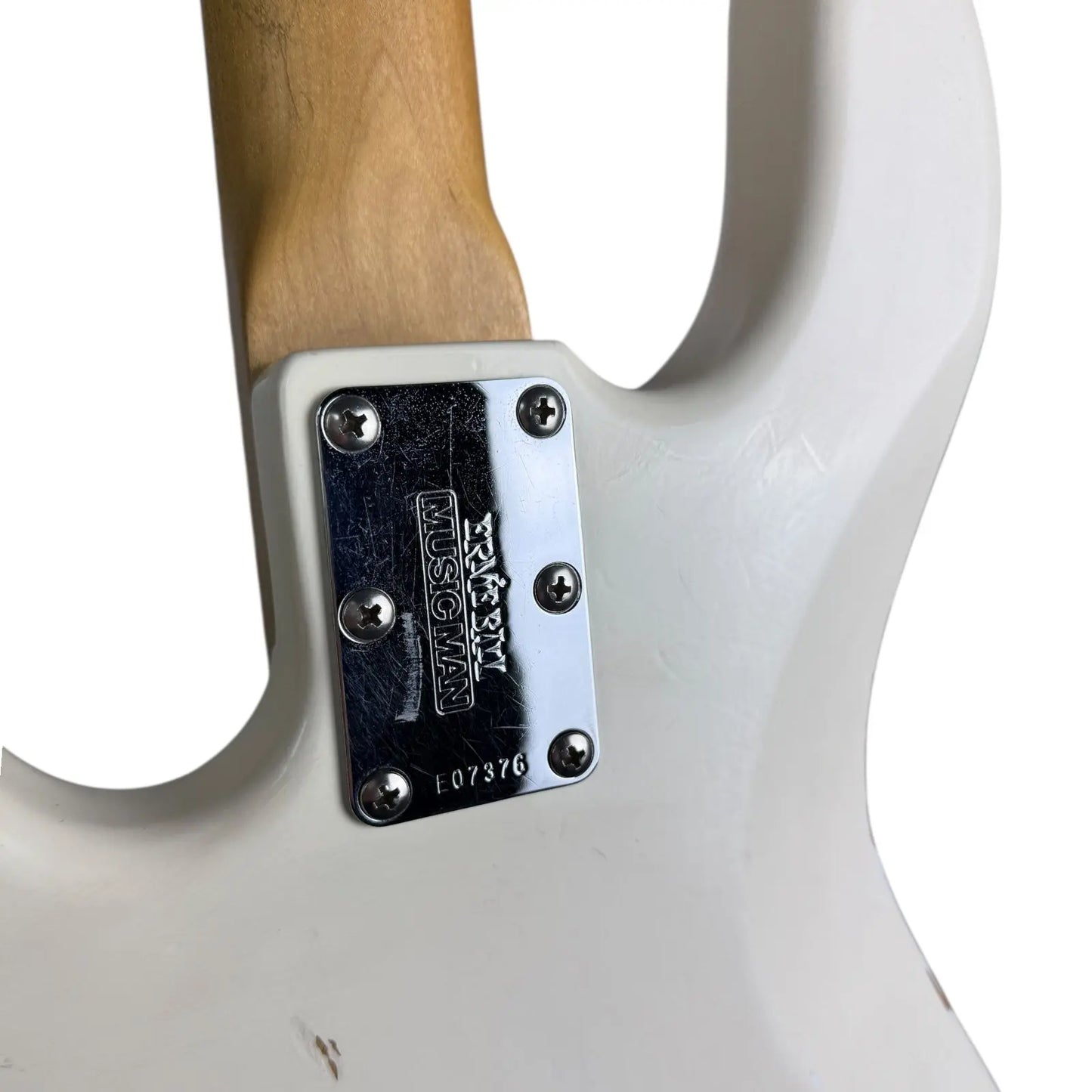 Music Man by Ernie Ball Stingray EX 1999 - White Music Man Ernie Ball