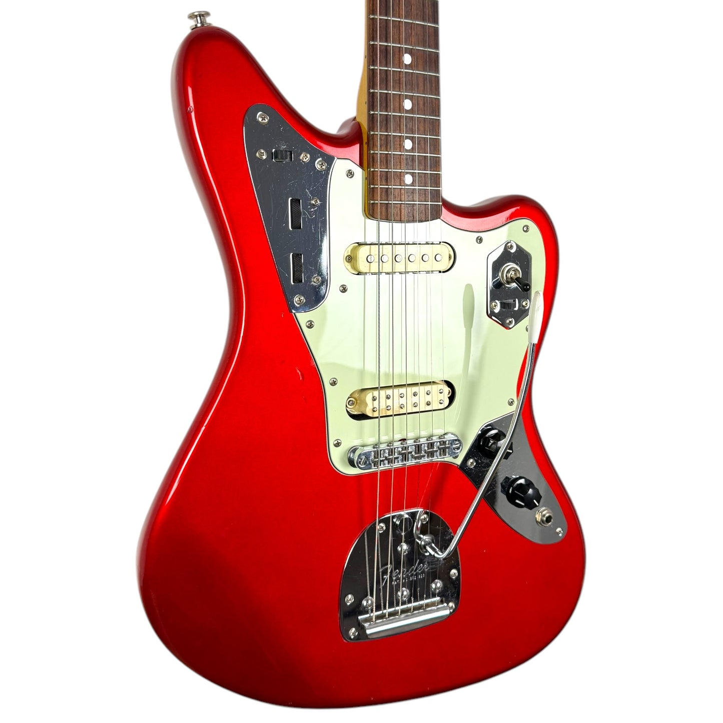 Fender Japan JG66-85 ‘66 Reissue Jaguar 1999-2002 - Candy Apple Red