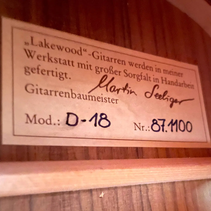 Lakewood D-18 - Pat´s Guitars