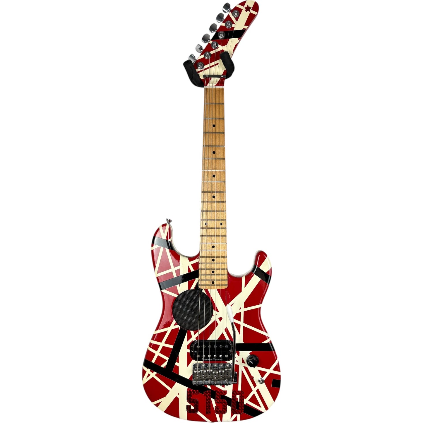 Kytara EVH 5150 Mini - červený pruhovaný