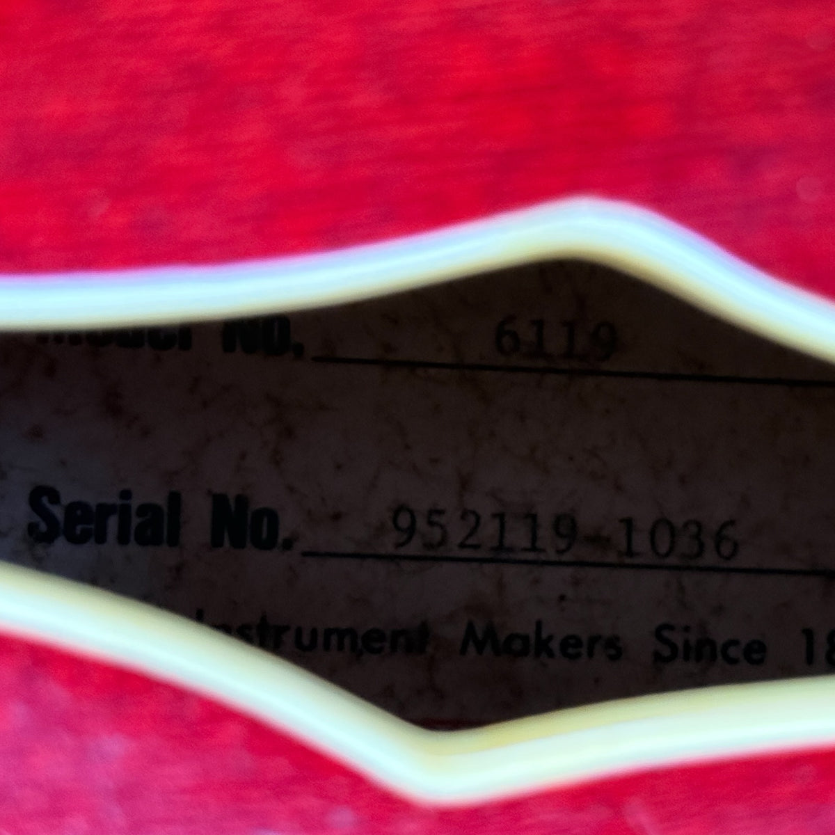 Gretsch 6119 Tennessee Rose 1995 - Vermelho-cereja