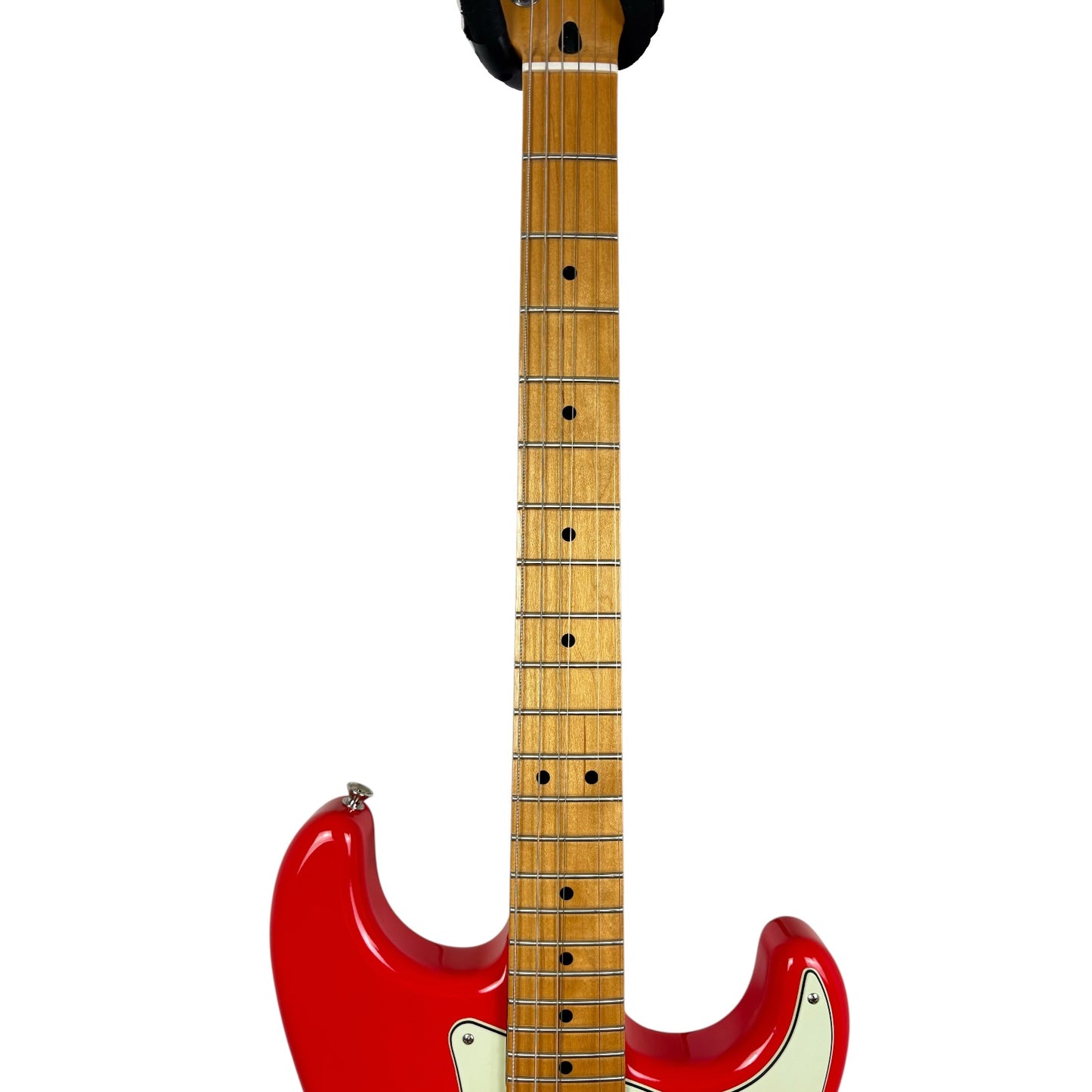 Fender MOD Stratocaster 2011 – rouge Fiesta nitrocellulosique