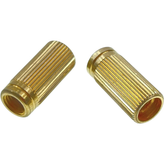Faber TPI-C-IGA Faber 5/16-24 Inch Tailpiece Inserts (pair) Steel, gold plated, aged