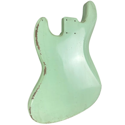 MJT Aged Relic Nitro Jazz Bass Body - Surf Green