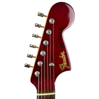 Fender Japan 66 Reissue Jaguar 2007-2010 - Candy Apple Red - Matching Headstock