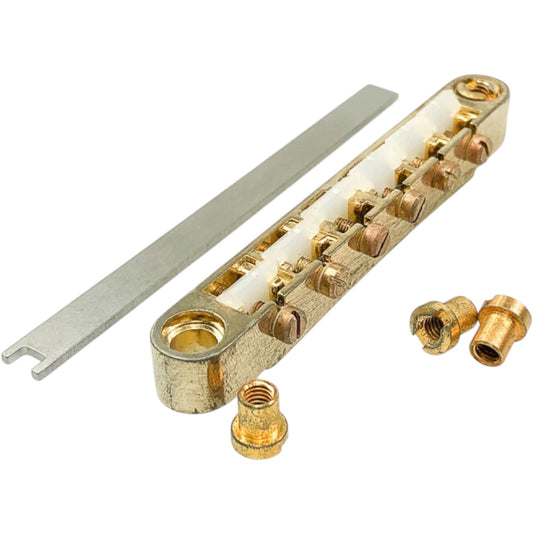 Faber ABRL-GAN ABRL Bridge, pat. pend. Locking System, Aged Gold, Nylon saddles