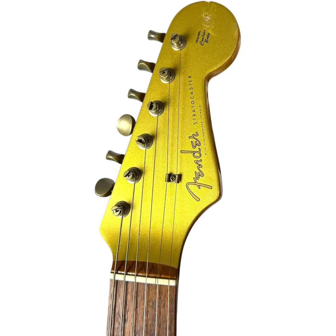 Fender Japan ST62-65AS 40th Anniversary 62‘ Reissue Stratocaster - Gold - Matching Headstock Fender