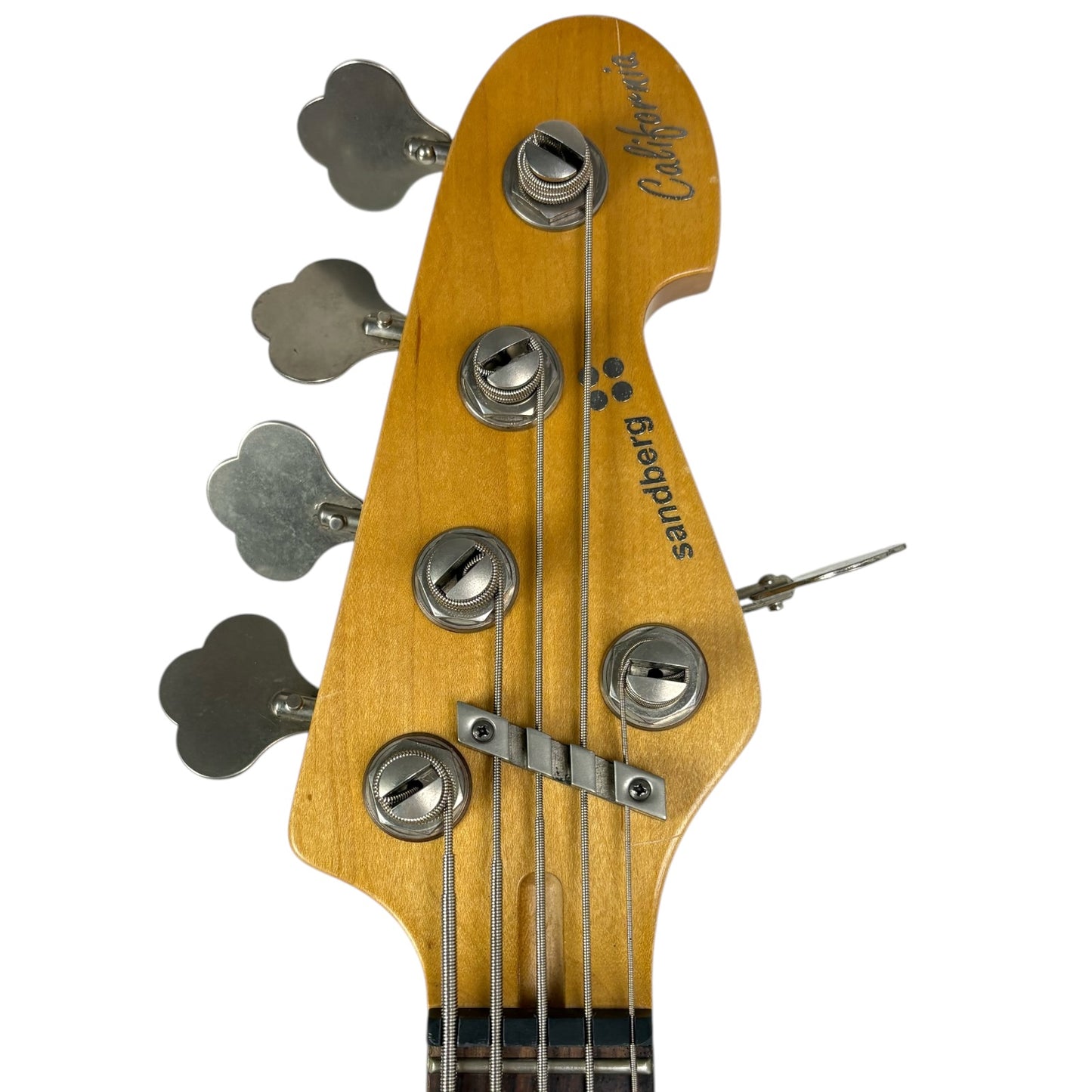 Sandberg California Bass 5-kielinen 2018 - Vintage White - Tehtaan pehmeä ikääntynyt viimeistely