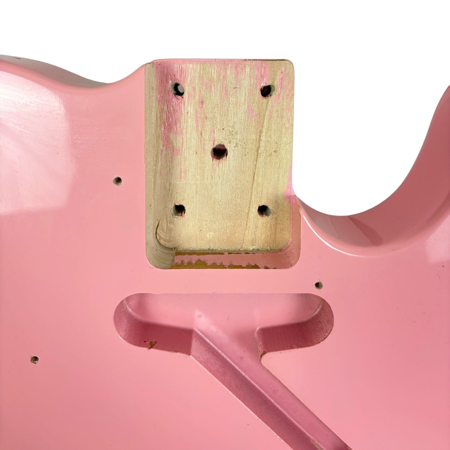 Tělo kytary Telecaster – růžové
