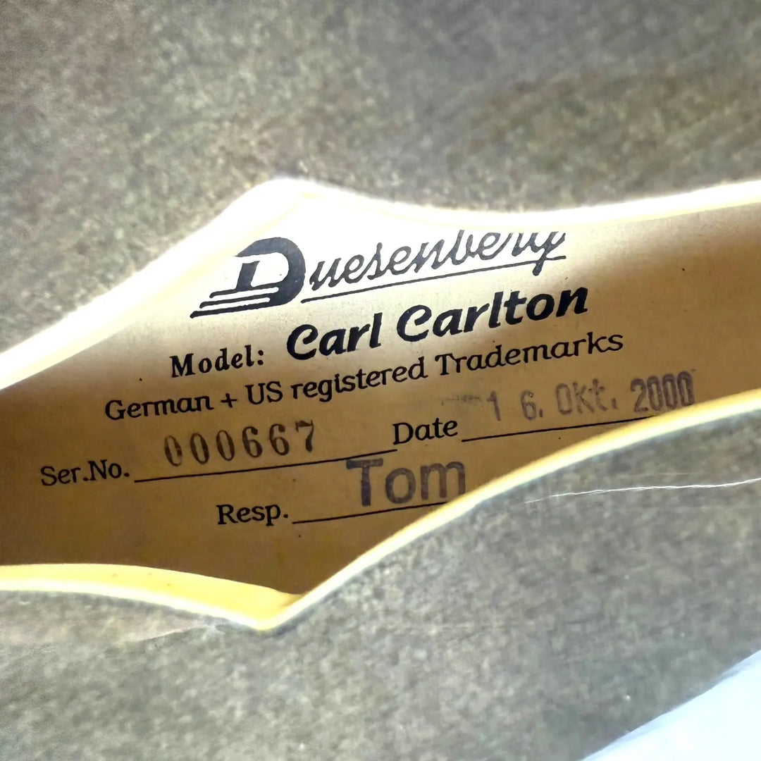 Duesenberg Carl Carlton 2000 - See Through Black Duesenberg