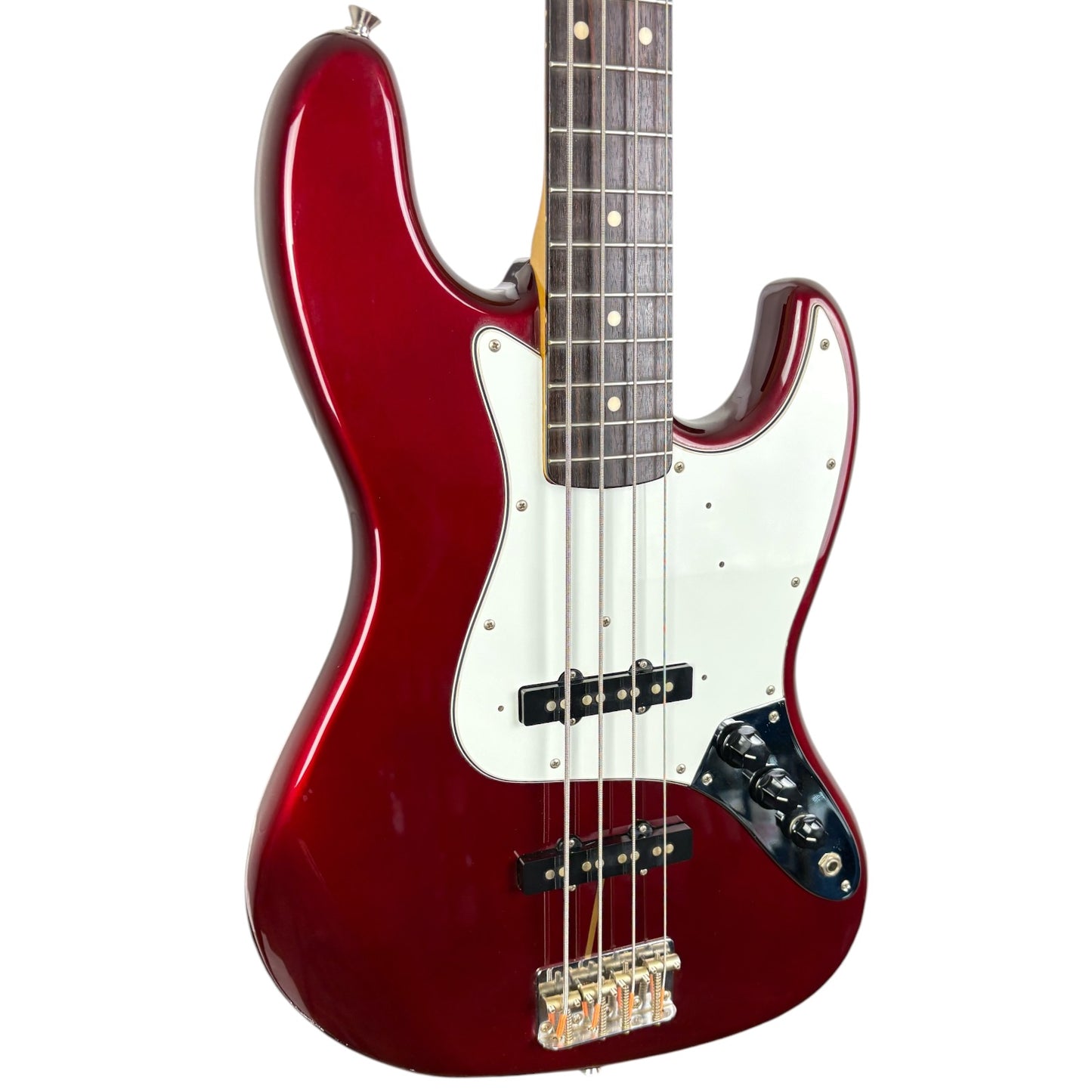 Fender Japan Jazz Bass Réédition Années 60 1994-1995 - Rouge Vieux Candy Apple