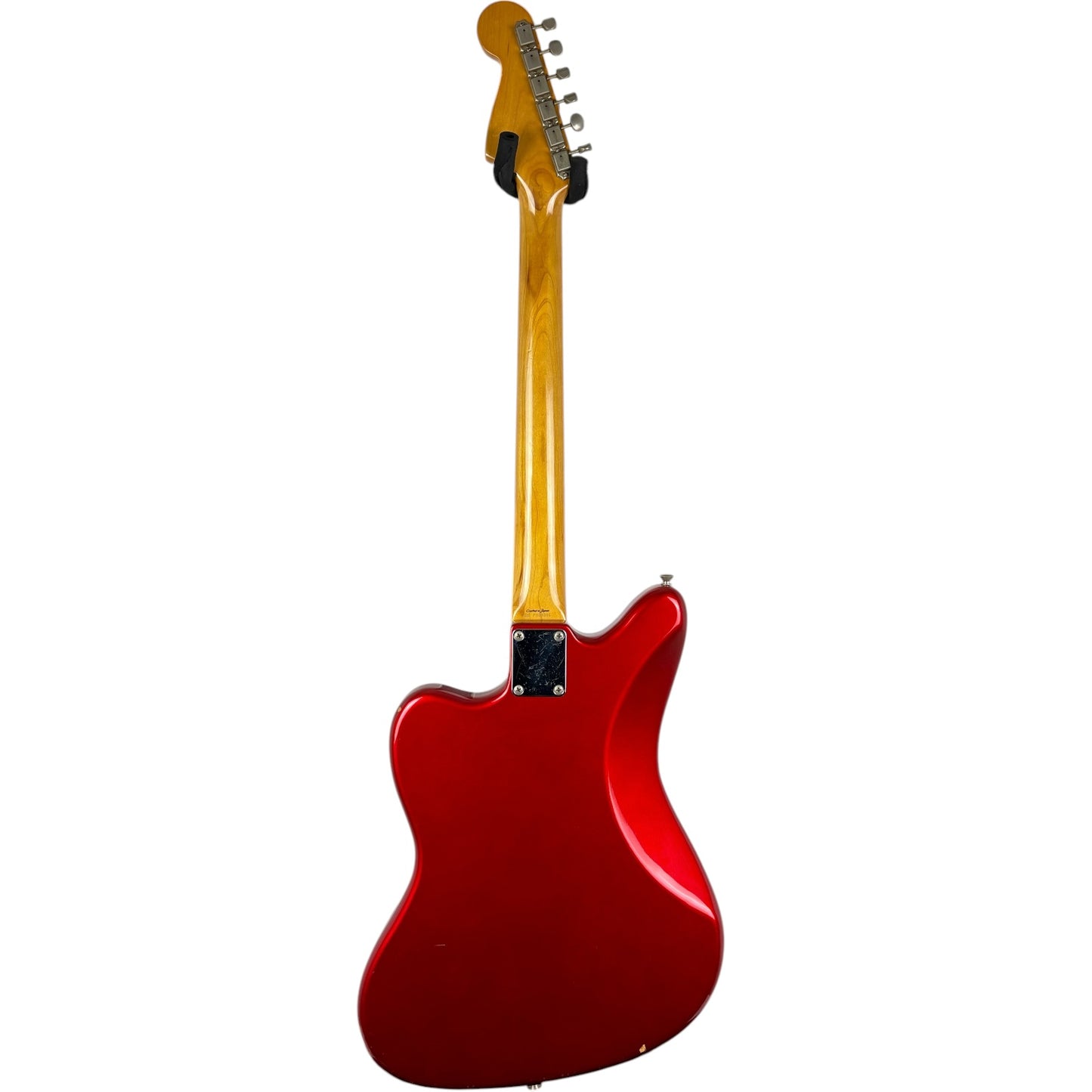 Fender Japan 66 Reissue Jazzmaster 1999-2002 - Канди Епъл Ред - Със съвпадащ глава на грифа